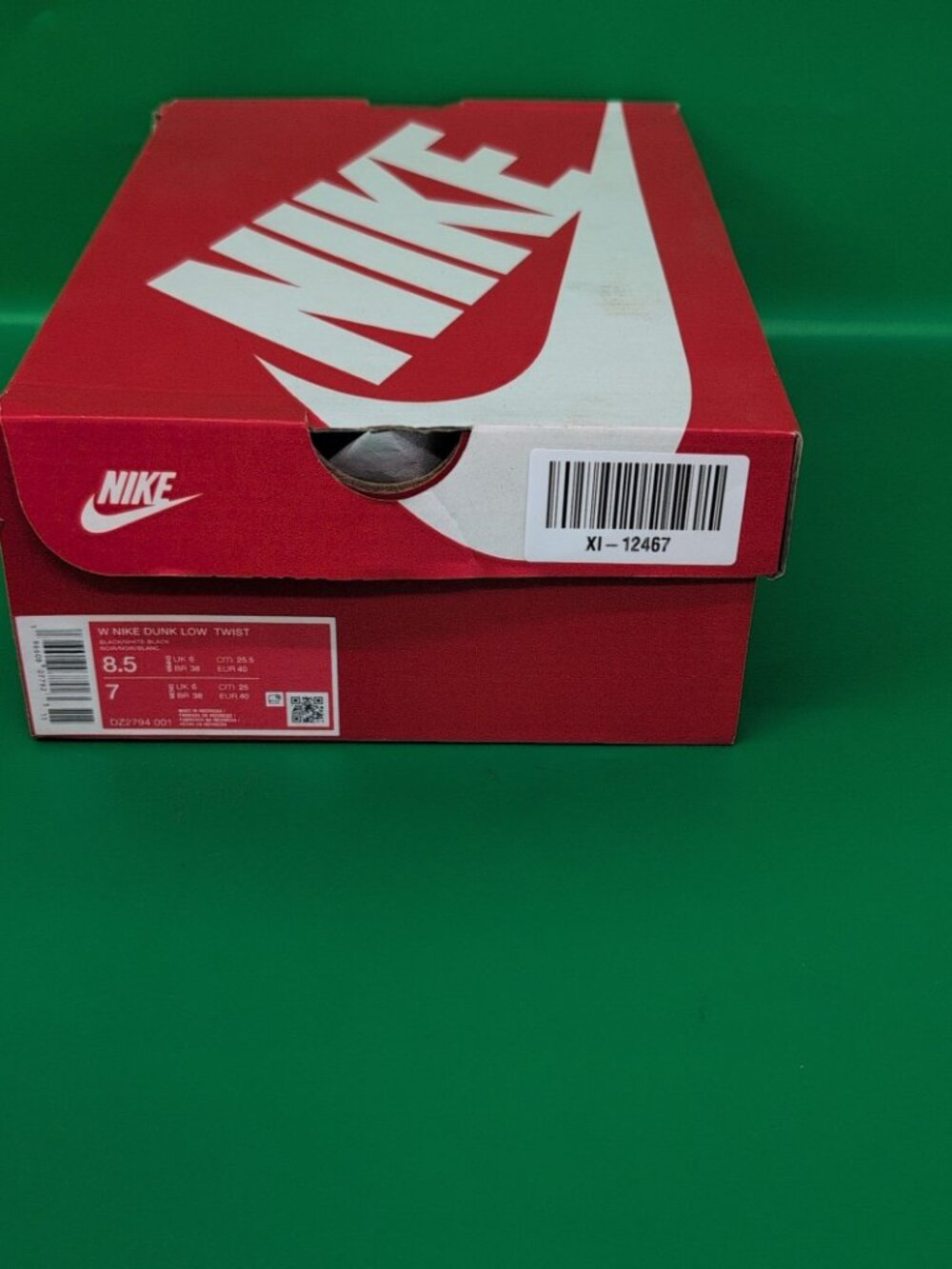 Nike Dunk Low Twist Sneakers Women's Shoes US 8.5 Black & White DZ2794-001 - Picture 12 of 14